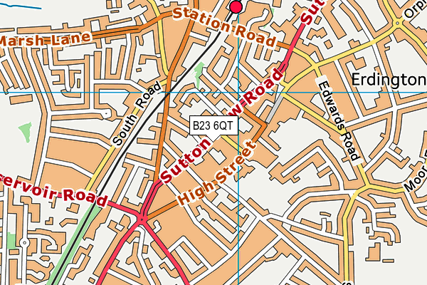 B23 6QT map - OS VectorMap District (Ordnance Survey) B23 6QT map - OS VectorMap District (Ordnance Survey)