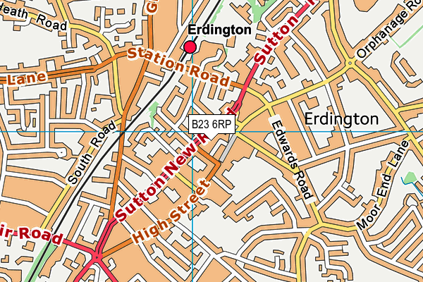 B23 6RP map - OS VectorMap District (Ordnance Survey) B23 6RP map - OS VectorMap District (Ordnance Survey)