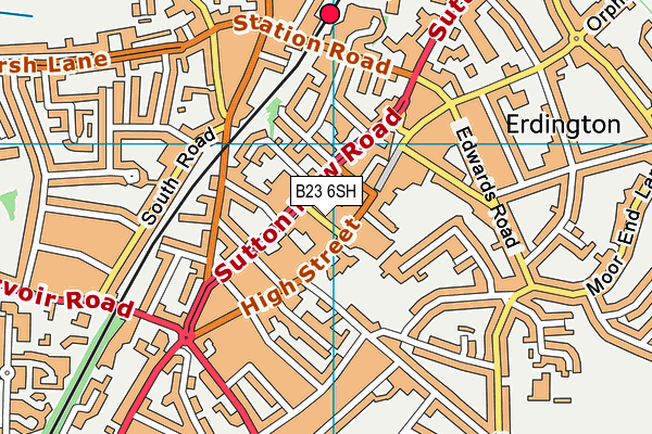 B23 6SH map - OS VectorMap District (Ordnance Survey) B23 6SH map - OS VectorMap District (Ordnance Survey)