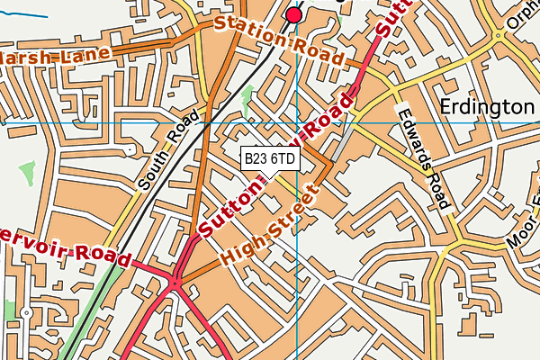 B23 6TD map - OS VectorMap District (Ordnance Survey) B23 6TD map - OS VectorMap District (Ordnance Survey)