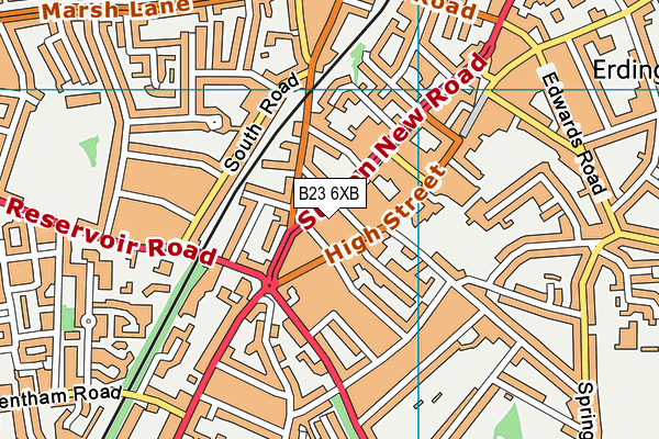B23 6XB map - OS VectorMap District (Ordnance Survey) B23 6XB map - OS VectorMap District (Ordnance Survey)