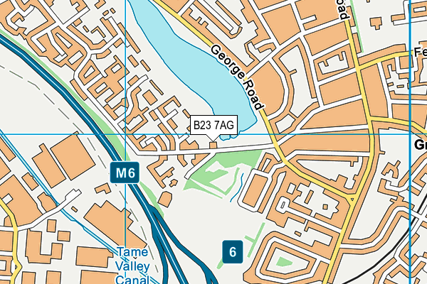 B23 7AG map - OS VectorMap District (Ordnance Survey) B23 7AG map - OS VectorMap District (Ordnance Survey)