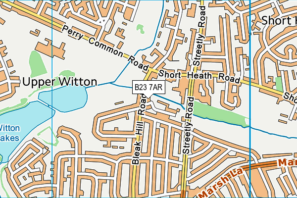 B23 7AR map - OS VectorMap District (Ordnance Survey) B23 7AR map - OS VectorMap District (Ordnance Survey)