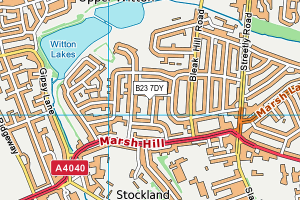 B23 7DY map - OS VectorMap District (Ordnance Survey) B23 7DY map - OS VectorMap District (Ordnance Survey)