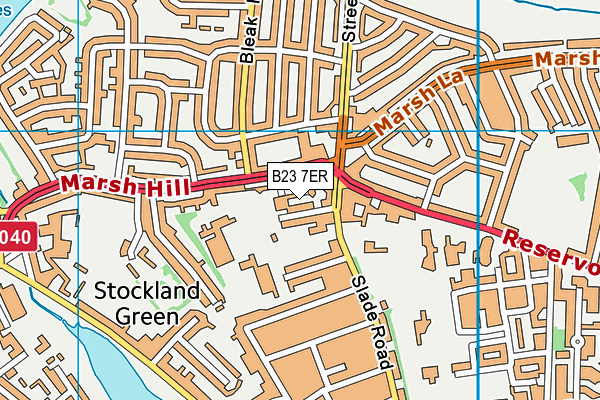 B23 7ER map - OS VectorMap District (Ordnance Survey) B23 7ER map - OS VectorMap District (Ordnance Survey)
