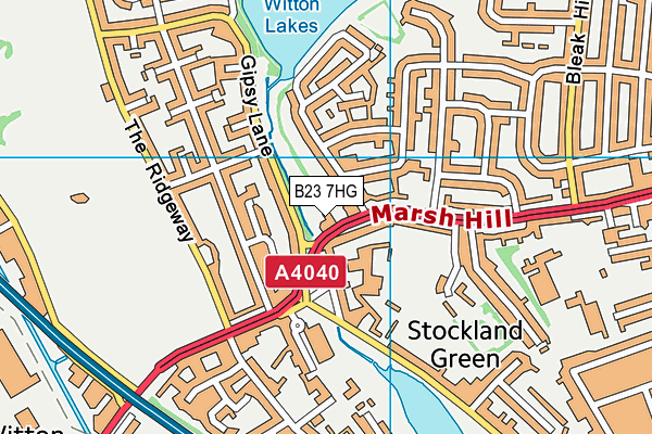 B23 7HG map - OS VectorMap District (Ordnance Survey) B23 7HG map - OS VectorMap District (Ordnance Survey)