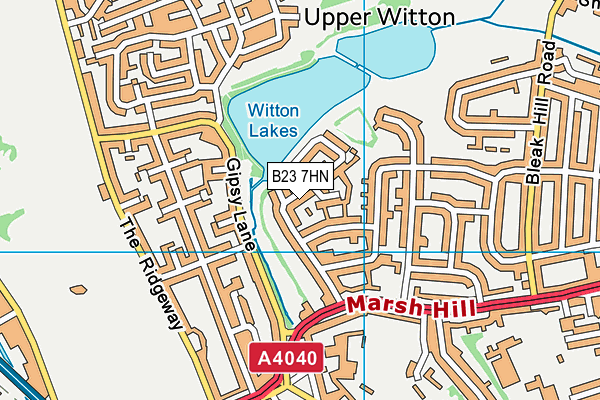 B23 7HN map - OS VectorMap District (Ordnance Survey) B23 7HN map - OS VectorMap District (Ordnance Survey)