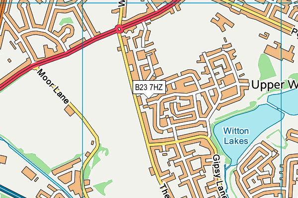 B23 7HZ map - OS VectorMap District (Ordnance Survey) B23 7HZ map - OS VectorMap District (Ordnance Survey)