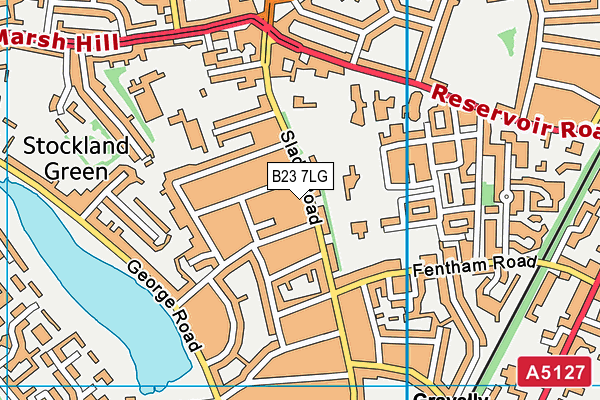 B23 7LG map - OS VectorMap District (Ordnance Survey) B23 7LG map - OS VectorMap District (Ordnance Survey)