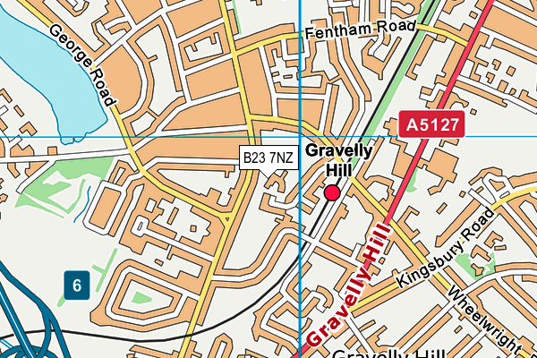 B23 7NZ map - OS VectorMap District (Ordnance Survey) B23 7NZ map - OS VectorMap District (Ordnance Survey)