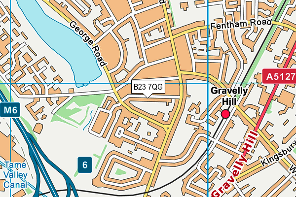 B23 7QG map - OS VectorMap District (Ordnance Survey) B23 7QG map - OS VectorMap District (Ordnance Survey)