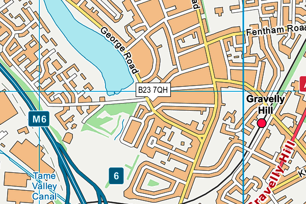 B23 7QH map - OS VectorMap District (Ordnance Survey) B23 7QH map - OS VectorMap District (Ordnance Survey)