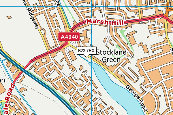B23 7RX map - OS VectorMap District (Ordnance Survey) B23 7RX map - OS VectorMap District (Ordnance Survey)