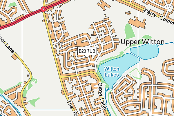 B23 7UB map - OS VectorMap District (Ordnance Survey) B23 7UB map - OS VectorMap District (Ordnance Survey)