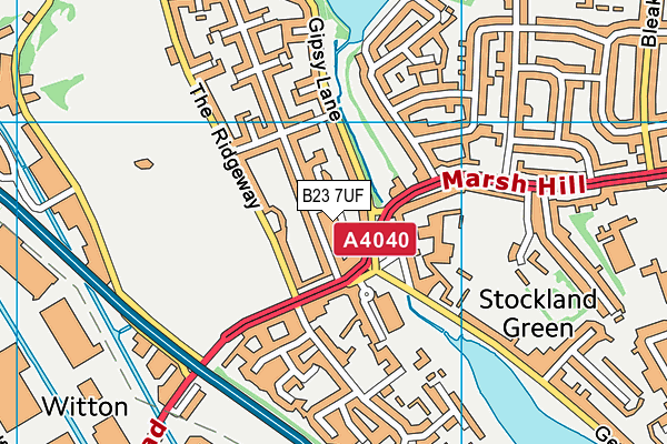 B23 7UF map - OS VectorMap District (Ordnance Survey) B23 7UF map - OS VectorMap District (Ordnance Survey)