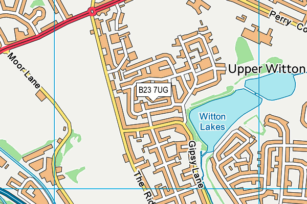 B23 7UG map - OS VectorMap District (Ordnance Survey) B23 7UG map - OS VectorMap District (Ordnance Survey)