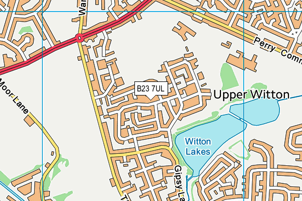 B23 7UL map - OS VectorMap District (Ordnance Survey) B23 7UL map - OS VectorMap District (Ordnance Survey)