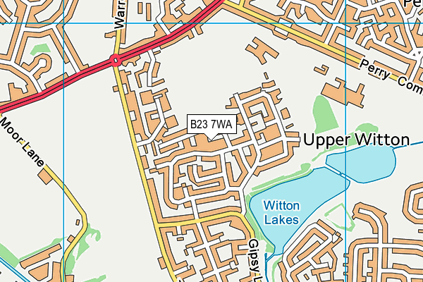 B23 7WA map - OS VectorMap District (Ordnance Survey) B23 7WA map - OS VectorMap District (Ordnance Survey)