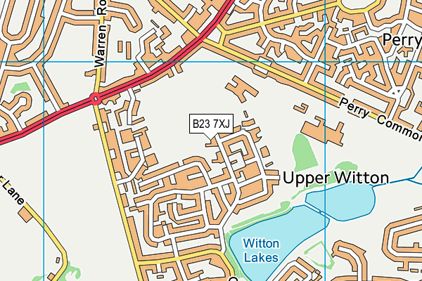 B23 7XJ map - OS VectorMap District (Ordnance Survey) B23 7XJ map - OS VectorMap District (Ordnance Survey)