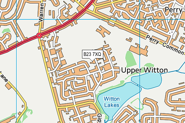 B23 7XQ map - OS VectorMap District (Ordnance Survey) B23 7XQ map - OS VectorMap District (Ordnance Survey)