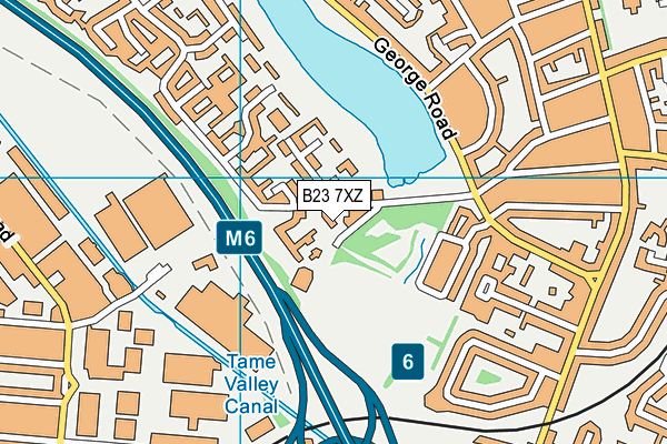 B23 7XZ map - OS VectorMap District (Ordnance Survey) B23 7XZ map - OS VectorMap District (Ordnance Survey)