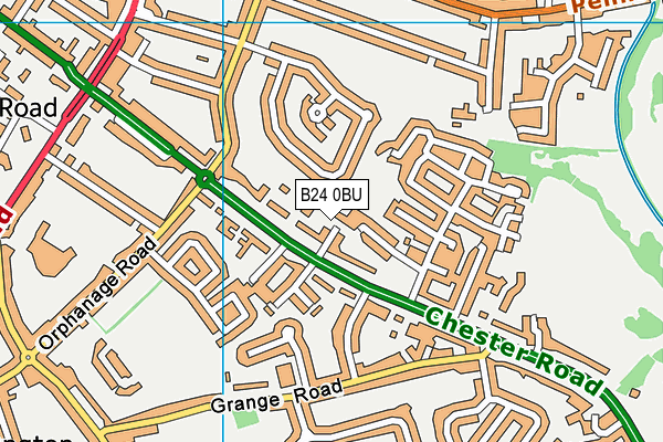 B24 0BU map - OS VectorMap District (Ordnance Survey) B24 0BU map - OS VectorMap District (Ordnance Survey)