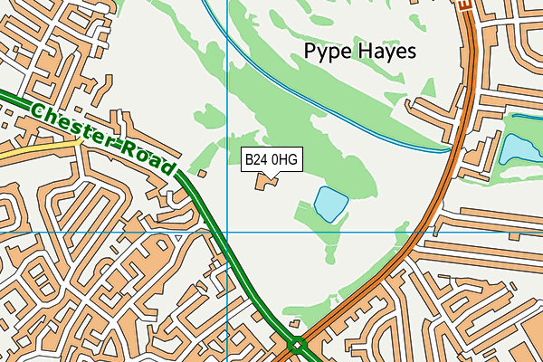 B24 0HG map - OS VectorMap District (Ordnance Survey) B24 0HG map - OS VectorMap District (Ordnance Survey)