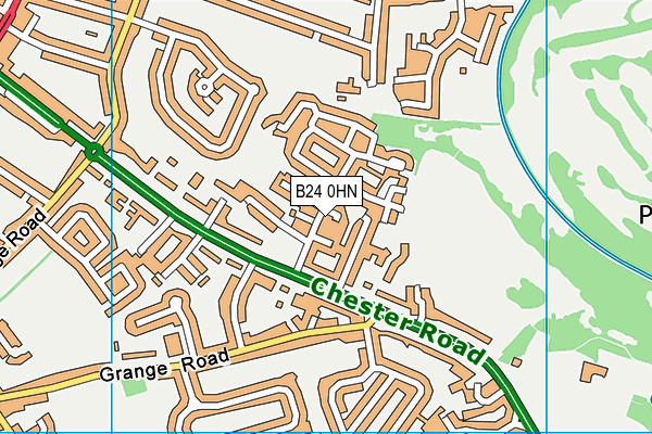 B24 0HN map - OS VectorMap District (Ordnance Survey) B24 0HN map - OS VectorMap District (Ordnance Survey)