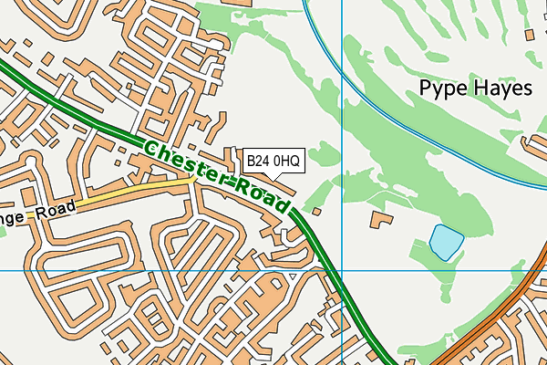 B24 0HQ map - OS VectorMap District (Ordnance Survey) B24 0HQ map - OS VectorMap District (Ordnance Survey)