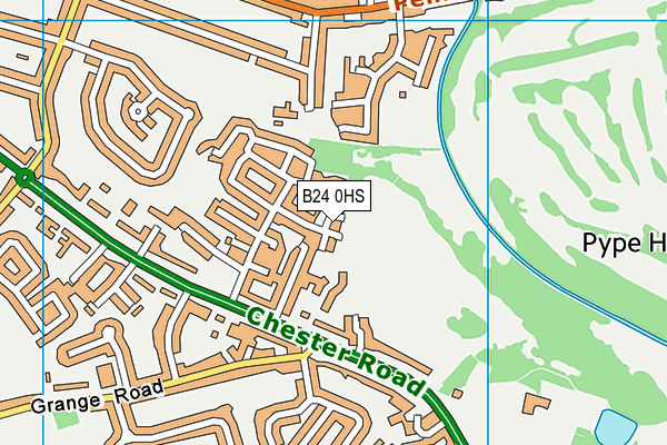 B24 0HS map - OS VectorMap District (Ordnance Survey) B24 0HS map - OS VectorMap District (Ordnance Survey)