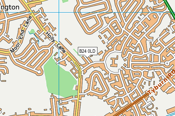 B24 0LD map - OS VectorMap District (Ordnance Survey) B24 0LD map - OS VectorMap District (Ordnance Survey)