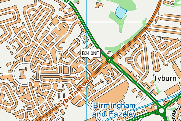 B24 0NF map - OS VectorMap District (Ordnance Survey) B24 0NF map - OS VectorMap District (Ordnance Survey)