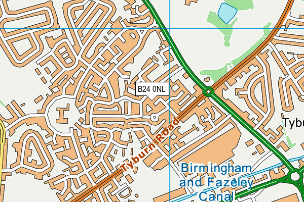 B24 0NL map - OS VectorMap District (Ordnance Survey) B24 0NL map - OS VectorMap District (Ordnance Survey)