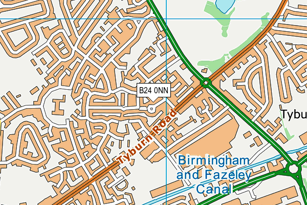 B24 0NN map - OS VectorMap District (Ordnance Survey) B24 0NN map - OS VectorMap District (Ordnance Survey)
