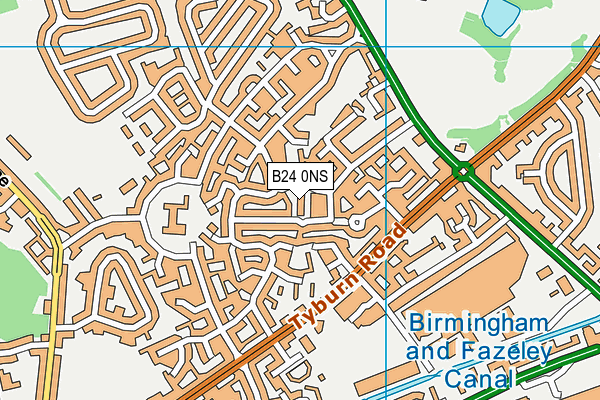 B24 0NS map - OS VectorMap District (Ordnance Survey) B24 0NS map - OS VectorMap District (Ordnance Survey)