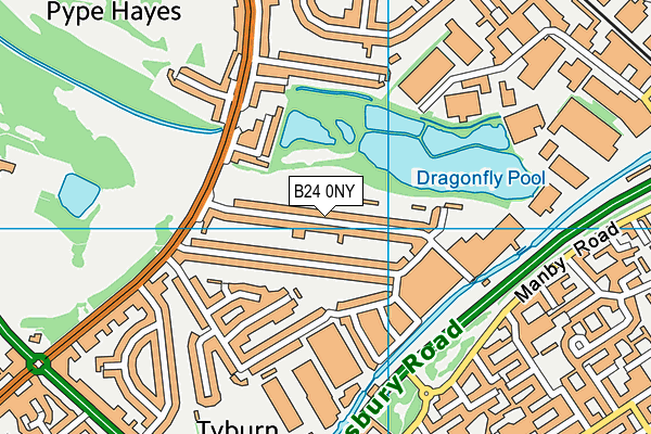 B24 0NY map - OS VectorMap District (Ordnance Survey) B24 0NY map - OS VectorMap District (Ordnance Survey)