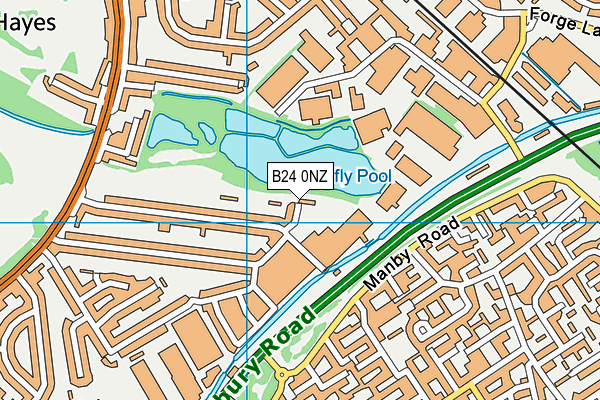 B24 0NZ map - OS VectorMap District (Ordnance Survey) B24 0NZ map - OS VectorMap District (Ordnance Survey)