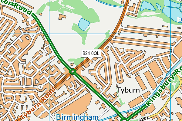 B24 0QL map - OS VectorMap District (Ordnance Survey) B24 0QL map - OS VectorMap District (Ordnance Survey)