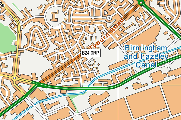 B24 0RP map - OS VectorMap District (Ordnance Survey) B24 0RP map - OS VectorMap District (Ordnance Survey)