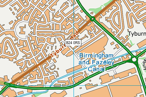 B24 0RS map - OS VectorMap District (Ordnance Survey) B24 0RS map - OS VectorMap District (Ordnance Survey)