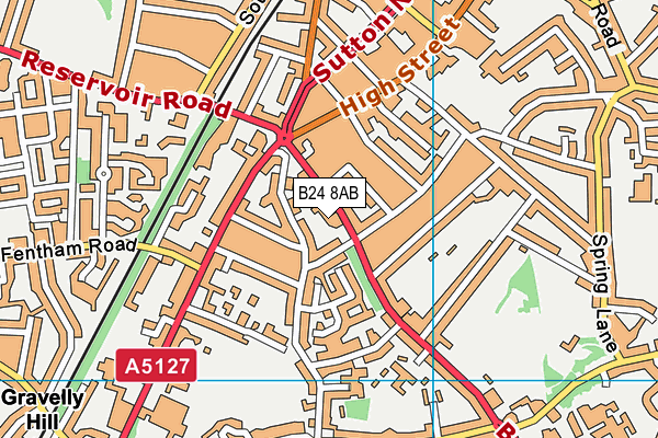 B24 8AB map - OS VectorMap District (Ordnance Survey) B24 8AB map - OS VectorMap District (Ordnance Survey)