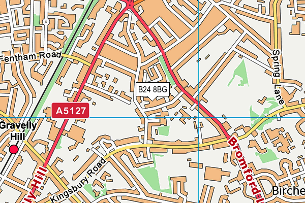 B24 8BG map - OS VectorMap District (Ordnance Survey) B24 8BG map - OS VectorMap District (Ordnance Survey)