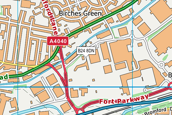 B24 8DN map - OS VectorMap District (Ordnance Survey) B24 8DN map - OS VectorMap District (Ordnance Survey)