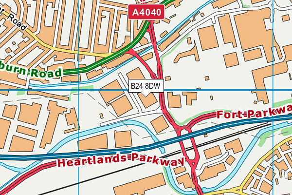 B24 8DW map - OS VectorMap District (Ordnance Survey) B24 8DW map - OS VectorMap District (Ordnance Survey)