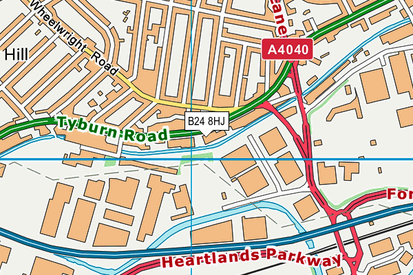 B24 8HJ map - OS VectorMap District (Ordnance Survey) B24 8HJ map - OS VectorMap District (Ordnance Survey)