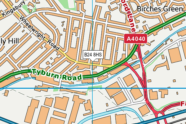 B24 8HS map - OS VectorMap District (Ordnance Survey) B24 8HS map - OS VectorMap District (Ordnance Survey)