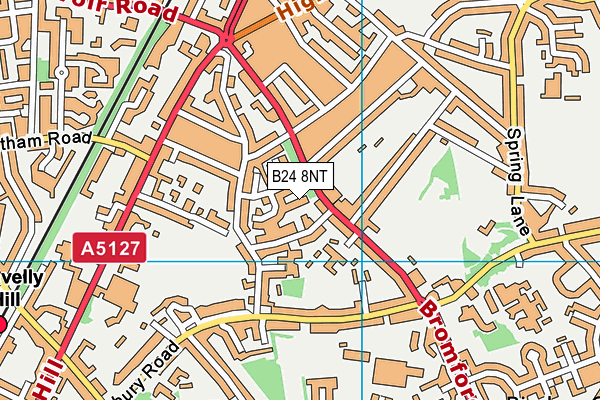 B24 8NT map - OS VectorMap District (Ordnance Survey) B24 8NT map - OS VectorMap District (Ordnance Survey)