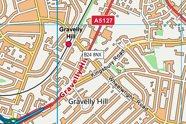 B24 8NX map - OS VectorMap District (Ordnance Survey) B24 8NX map - OS VectorMap District (Ordnance Survey)