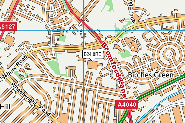 B24 8RE map - OS VectorMap District (Ordnance Survey) B24 8RE map - OS VectorMap District (Ordnance Survey)