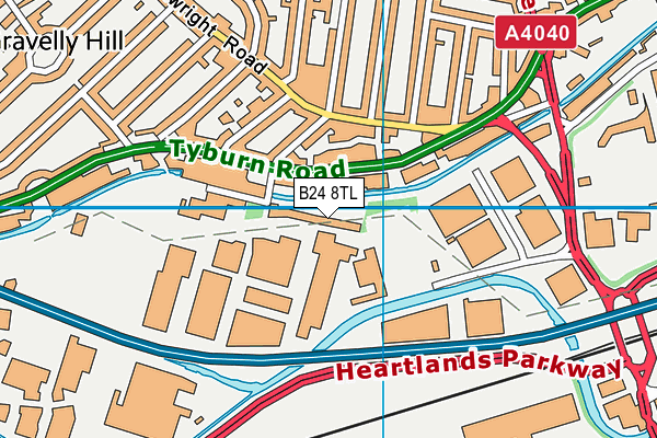 B24 8TL map - OS VectorMap District (Ordnance Survey) B24 8TL map - OS VectorMap District (Ordnance Survey)